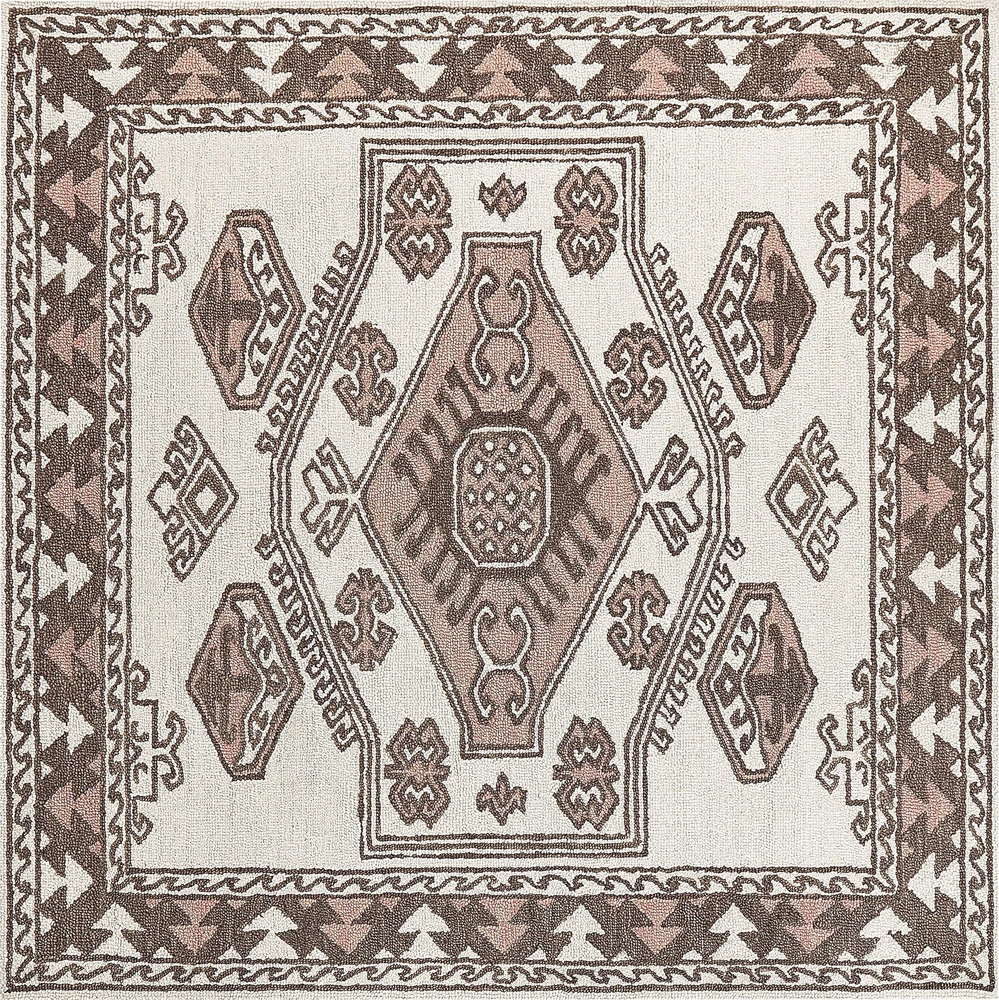 Beliani Kilimas TOMARZA spalvotas 200 x 200 cm vilnonis