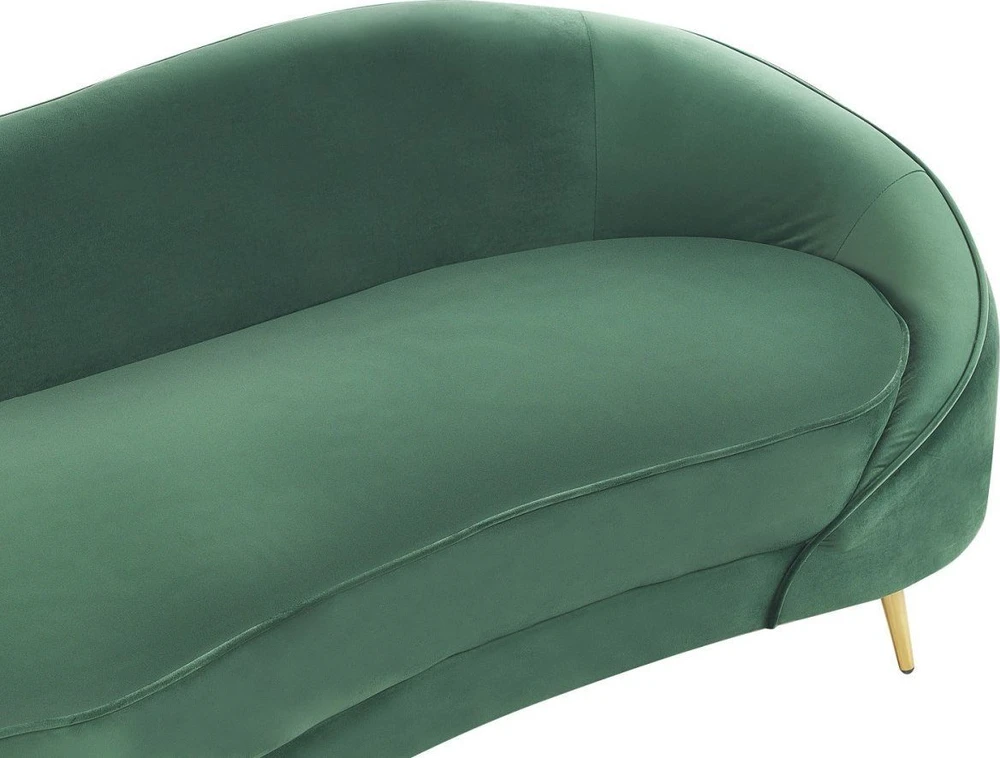 Beliani 2 vietų sofa SAVAR veliūrinė smaragdinė