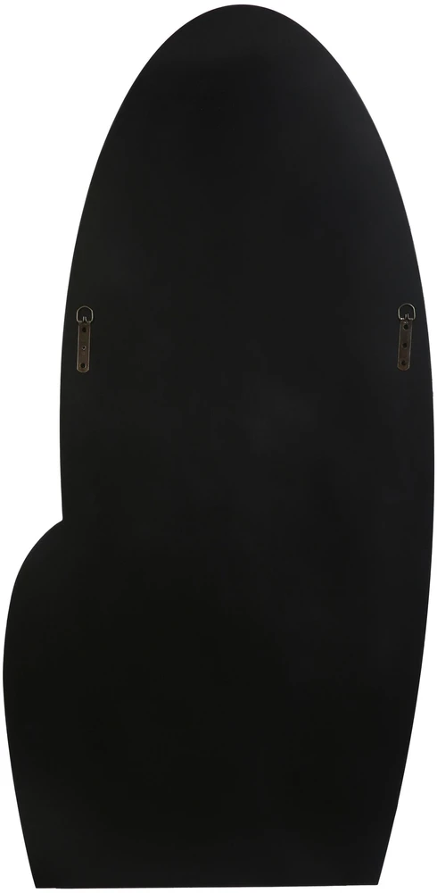 Beliani Sieninis veidrodis VIERZON 58 cm 120 cm juodas