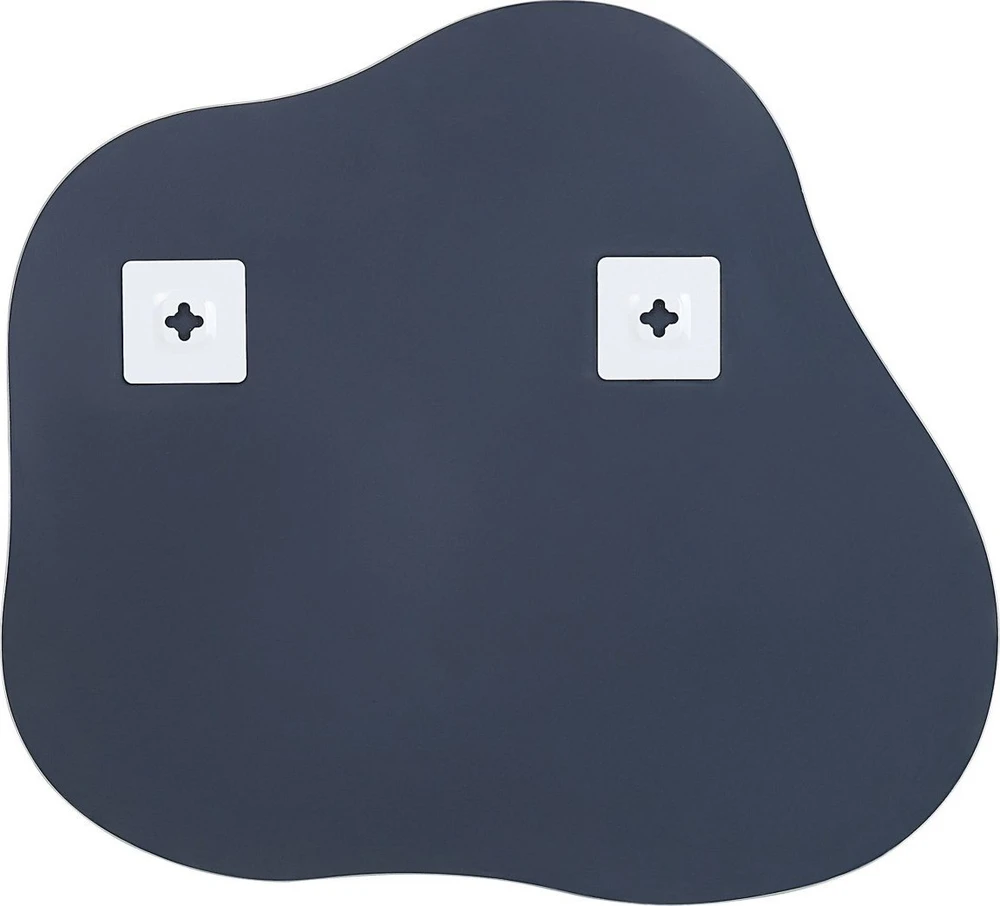 Beliani Sieninis veidrodis BAGNEUX 50 cm 55 cm, sidabrinis