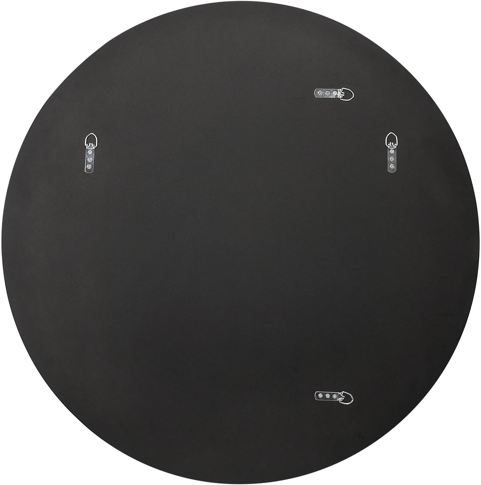 Beliani Sieninis veidrodis COUST 80 cm, auksinis