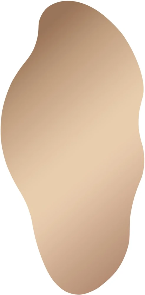 Beliani Sieninis veidrodis ASSIGNY 50 cm 92 cm rudas