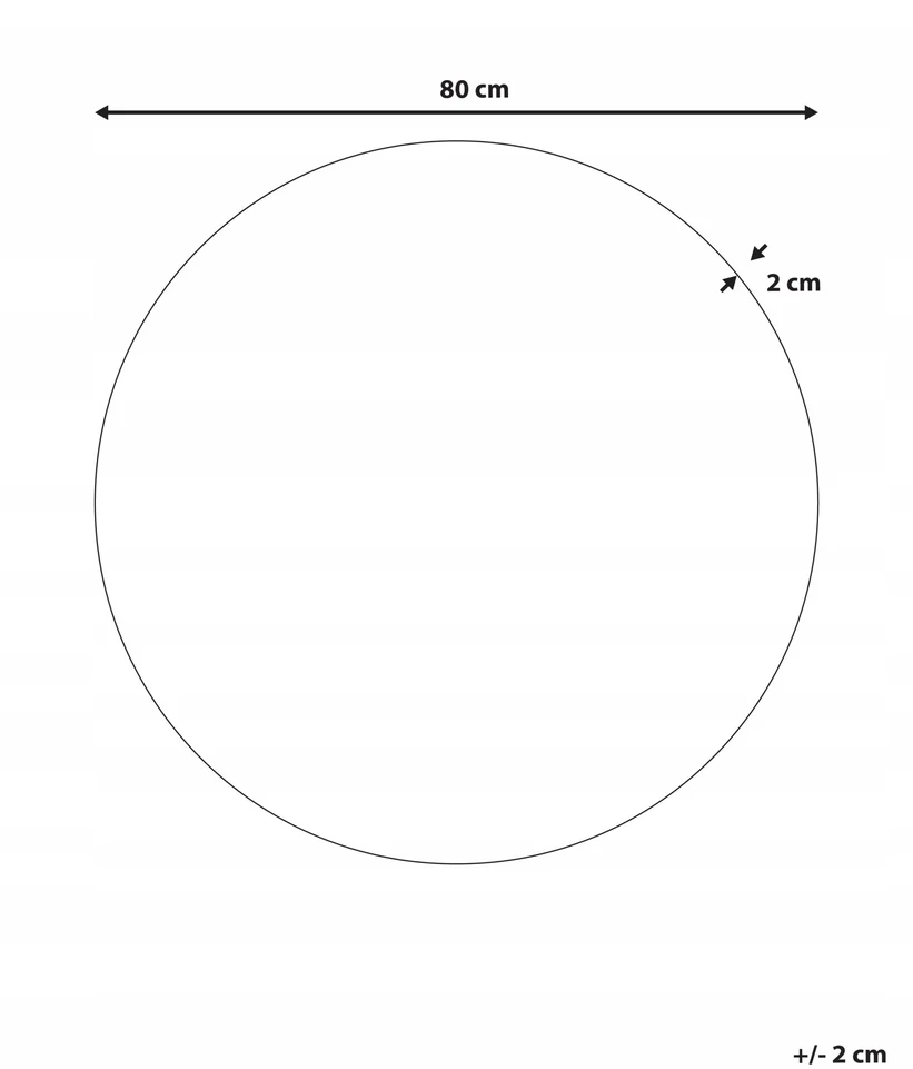 Beliani Sieninis veidrodis BOUCHON 80 cm žalias