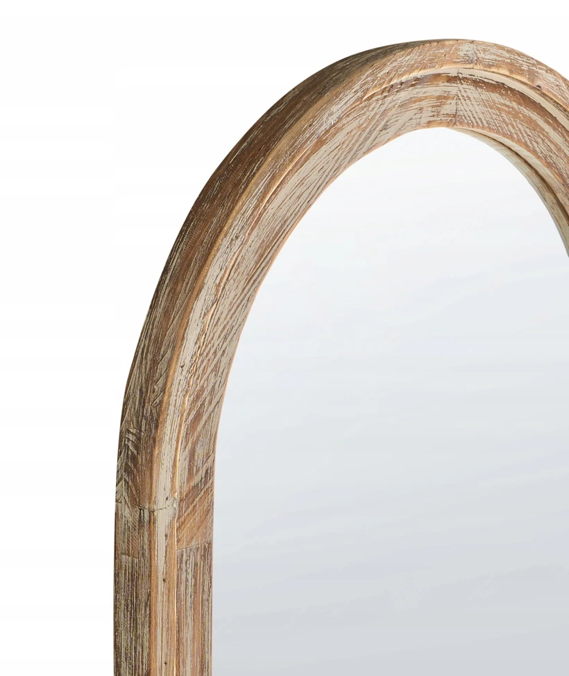 Beliani Sieninis veidrodis COIGNY 55 cm 170 cm kėnis, šviesiai rudas