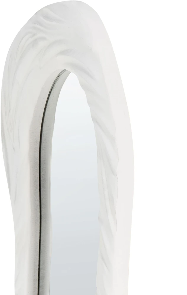 Beliani Sieninis veidrodis GUICLAN 61 cm 83 cm baltas