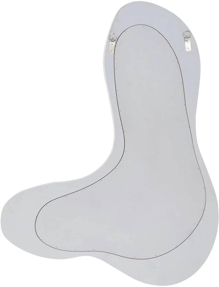 Beliani Sieninis veidrodis GUICLAN 61 cm 83 cm baltas