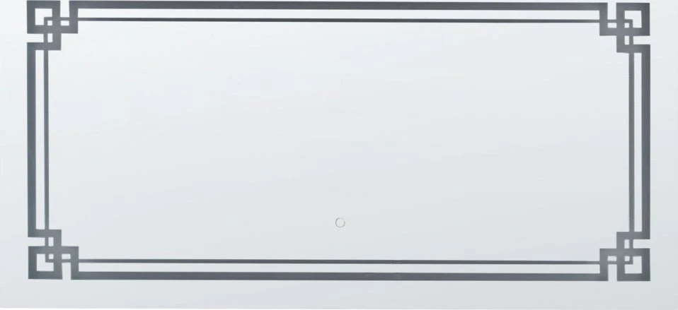 Beliani Vonios veidrodis su LED apšvietimu AVRANCHES 120 cm 60 cm Sidabrinis
