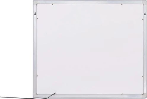 Beliani Vonios veidrodis su LED apšvietimu LIRAC 70 cm 60 cm sidabrinis