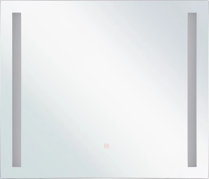 Beliani Vonios veidrodis su LED apšvietimu LIRAC 70 cm 60 cm sidabrinis
