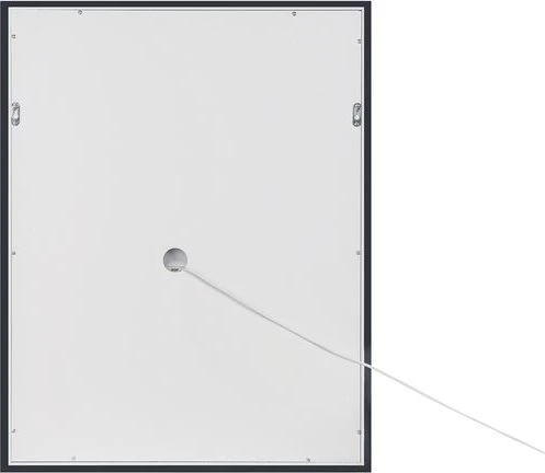 Beliani Vonios kambario veidrodis su LED apšvietimu MARTINET 60 cm 80 cm, sidabrinis