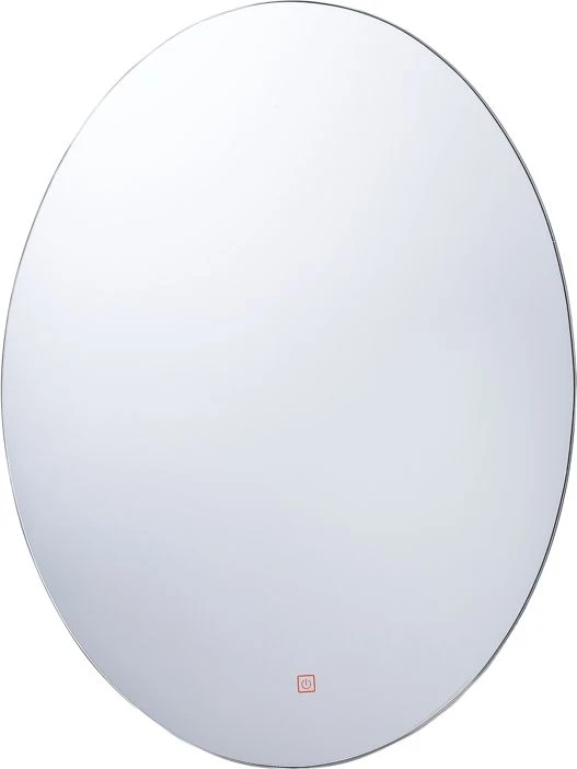 Beliani Vonios veidrodis su LED apšvietimu MAZILLE 60 cm 80 cm, sidabrinės spalvos