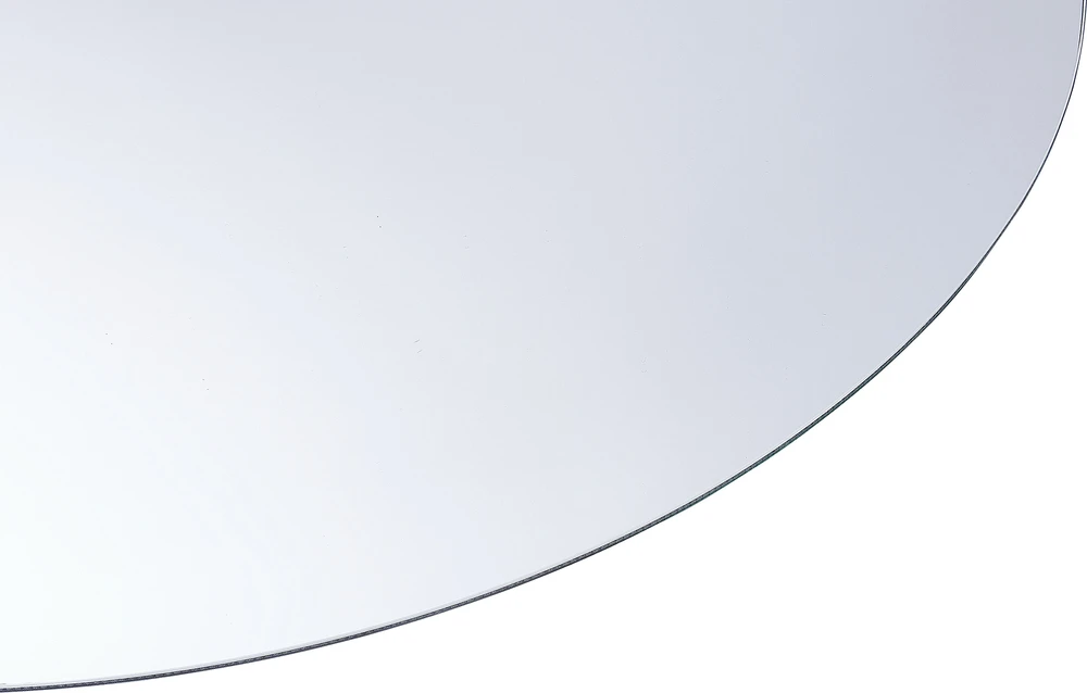 Beliani Vonios veidrodis su LED apšvietimu MAZILLE 60 cm 80 cm, sidabrinės spalvos