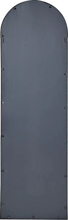 Beliani Sieninis veidrodis AJAIN 45 cm 146 cm metalinis juodas