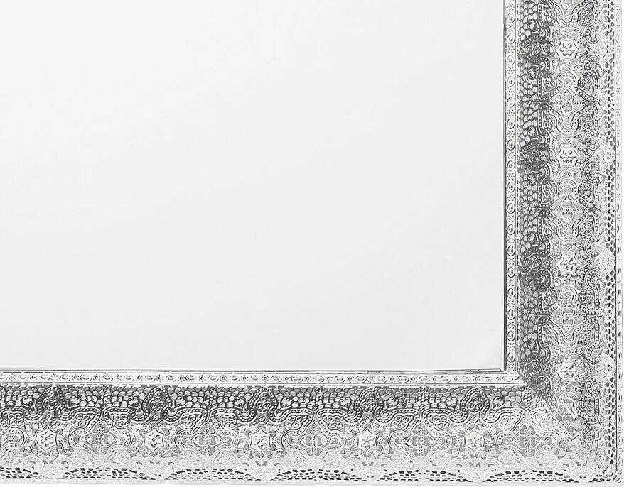 Beliani Sieninis veidrodis CAVAN 65 cm x 65 cm metalinis sidabrinis