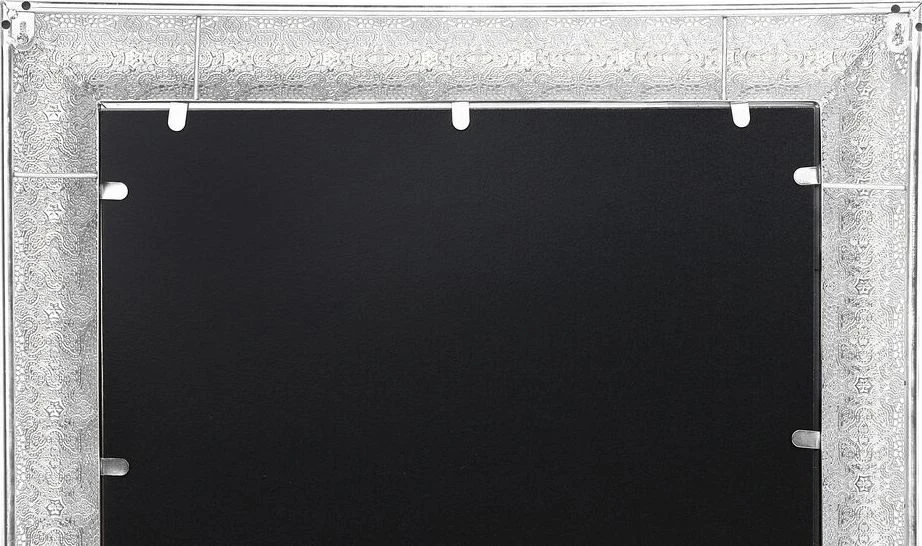 Beliani Sieninis veidrodis CAVAN 65 cm x 65 cm metalinis sidabrinis