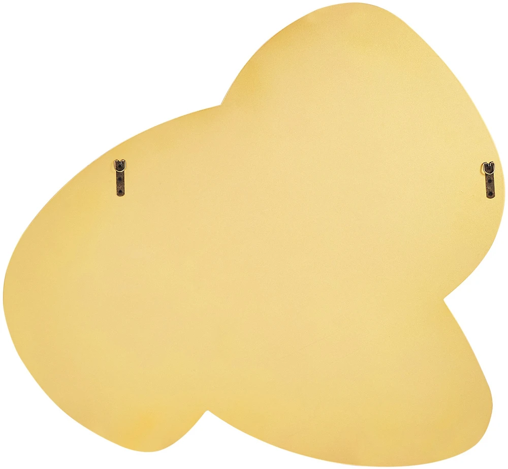 Beliani Sieninis veidrodis TAILLY 99 cm 89 cm auksinis