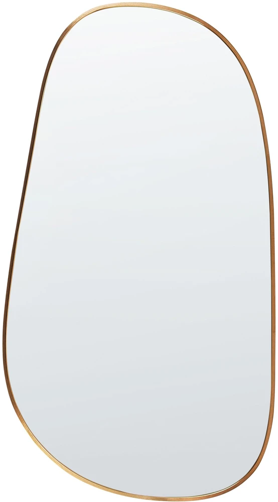 Beliani VERNAIS sieninis veidrodis 60 cm 110 cm metalinis auksinis