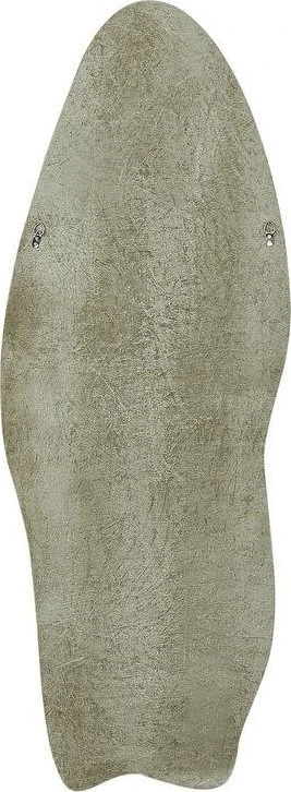 Beliani Sieninis veidrodis REIGNY 57 cm 160 cm, alyvuogių spalvos veliūras