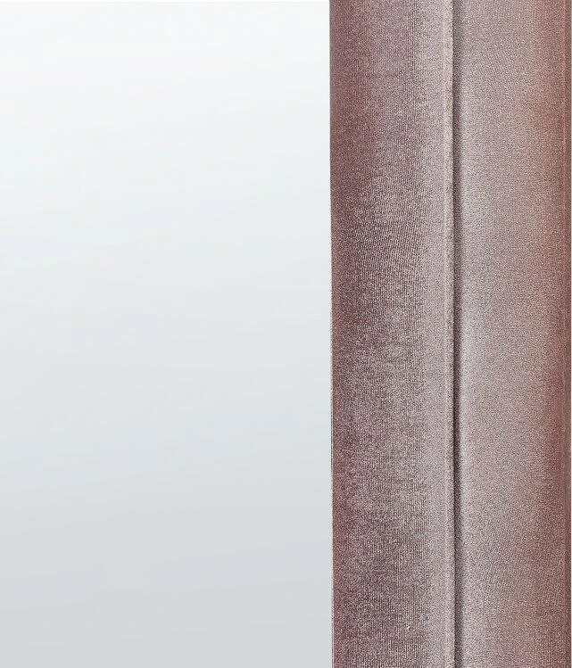 Beliani Sieninis veidrodis CULAN 60 cm x 160 cm, veliūras, rožinis