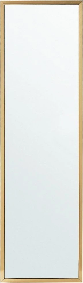 Beliani Pastatomas veidrodis TORCY 140 cm auksinis