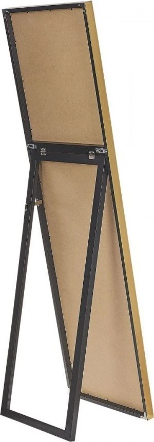 Beliani Pastatomas veidrodis TORCY 140 cm auksinis