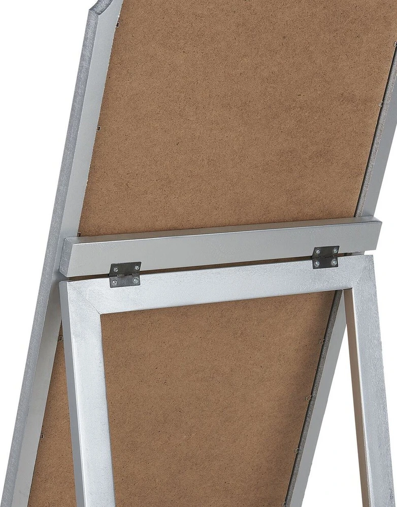 Beliani Pastatomas veidrodis CHATILLON 150 cm sidabrinės spalvos