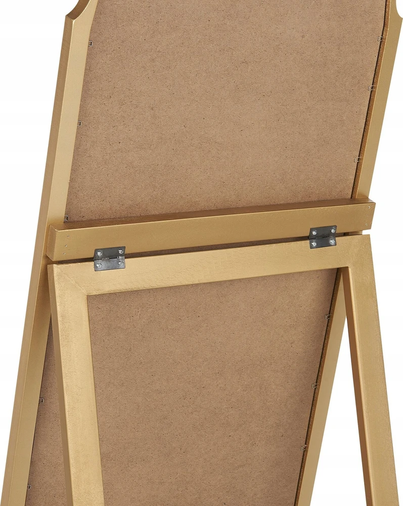 Beliani Pastatomas veidrodis CHATILLON 150 cm auksinis