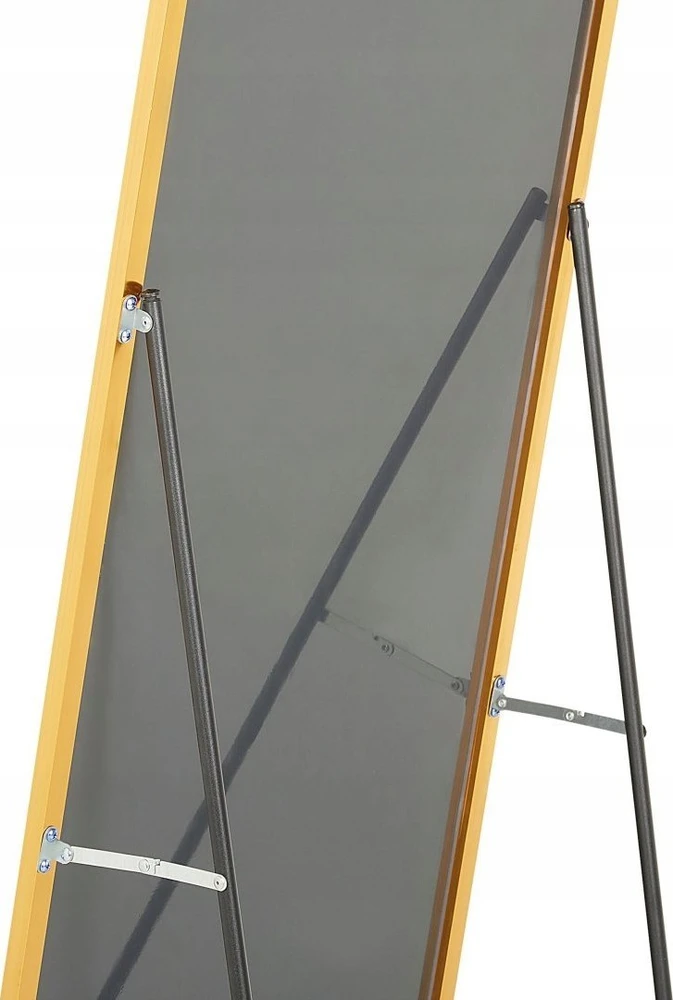 Beliani Pastatomas veidrodis BEAUVAIS 156 cm, metalinis, auksinis