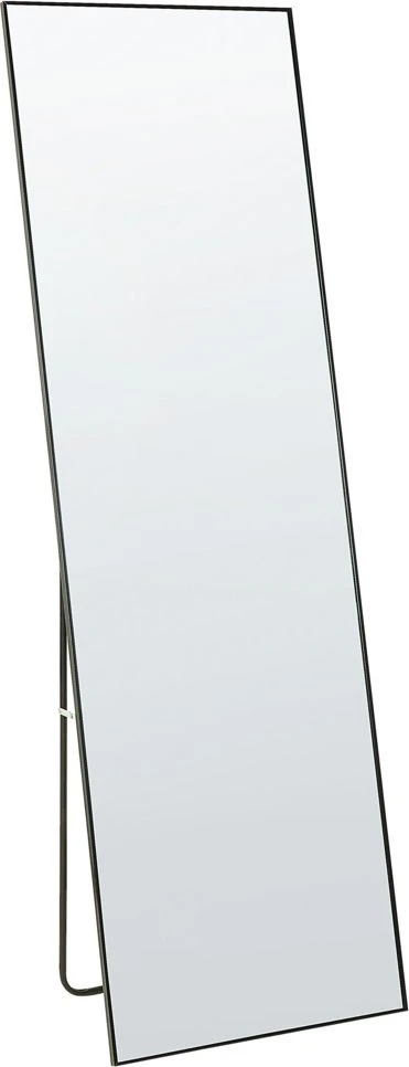 Beliani Pastatomas veidrodis BEAUVAIS 156 cm metalinis juodas