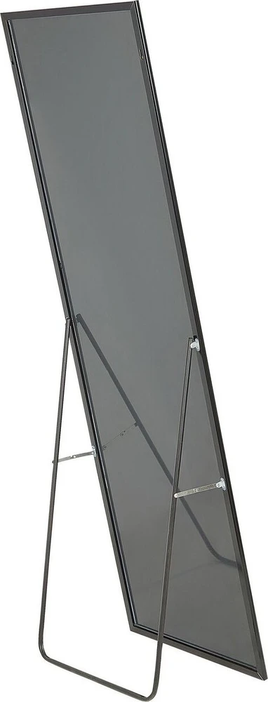 Beliani Pastatomas veidrodis BEAUVAIS 156 cm metalinis juodas