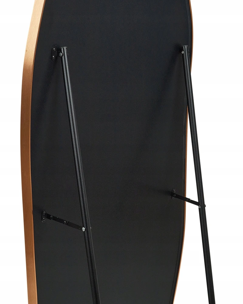 Beliani Pastatomas veidrodis LARCHE 160 cm, metalinis, auksinis