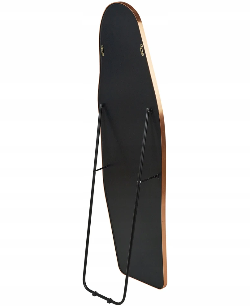 Beliani Pastatomas veidrodis LARCHE 160 cm, metalinis, auksinis