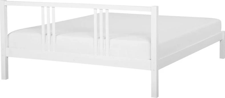 Beliani Lova VANNES, pušies mediena, 140 x 200 cm, balta