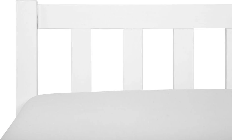 Beliani Lova FLORAC, pušies mediena, 160 x 200 cm, balta