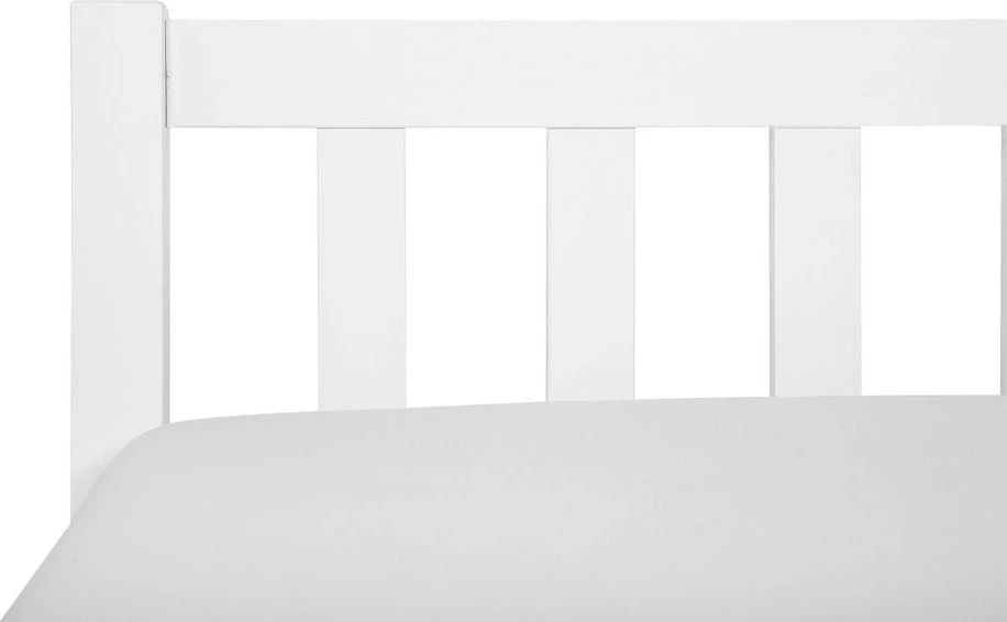 Beliani Lova iš pušies medienos FLORAC 90 x 200 cm balta