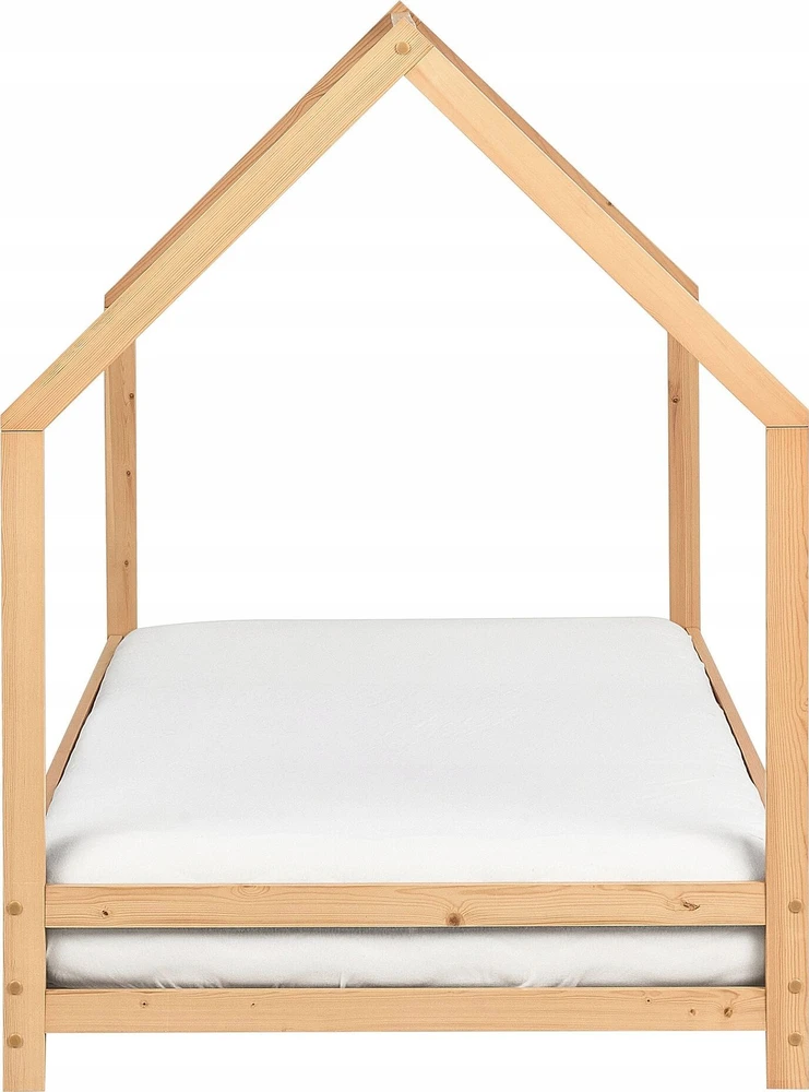 Beliani Vaikiška lova namelis APPY 90 x 200 cm, šviesiai ruda, pušies mediena
