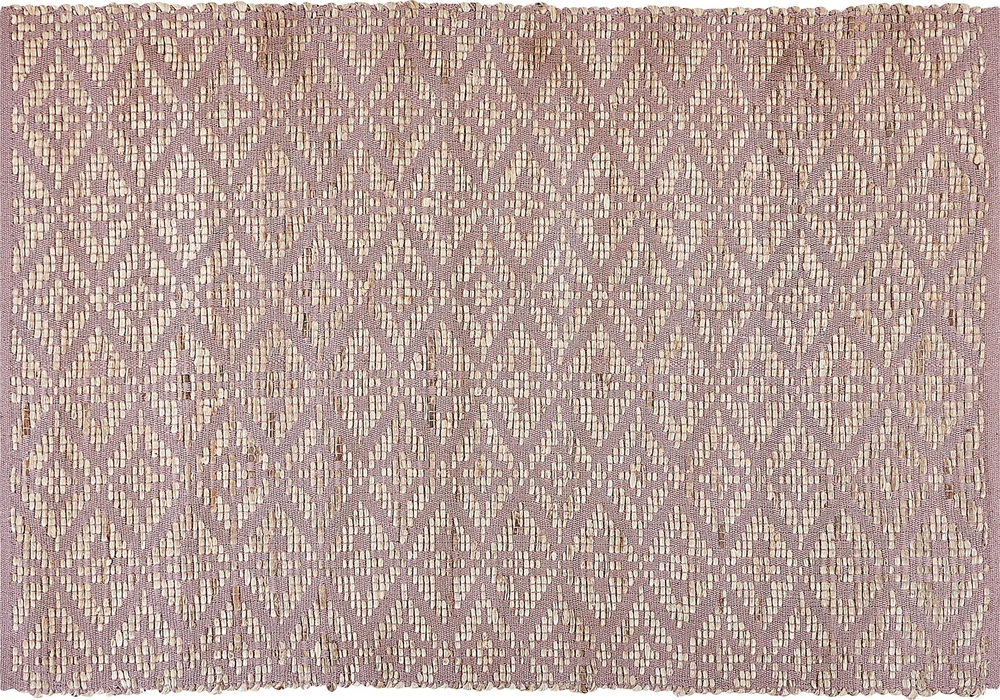 Beliani Kilimas GERZE Rožinis 160 x 230 cm Medvilnė