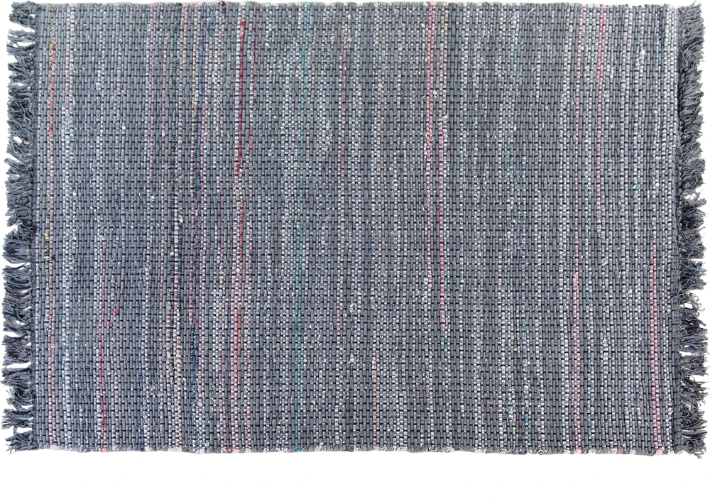 Beliani Kilimas BESNI pilkas 140 x 200 cm medvilninis