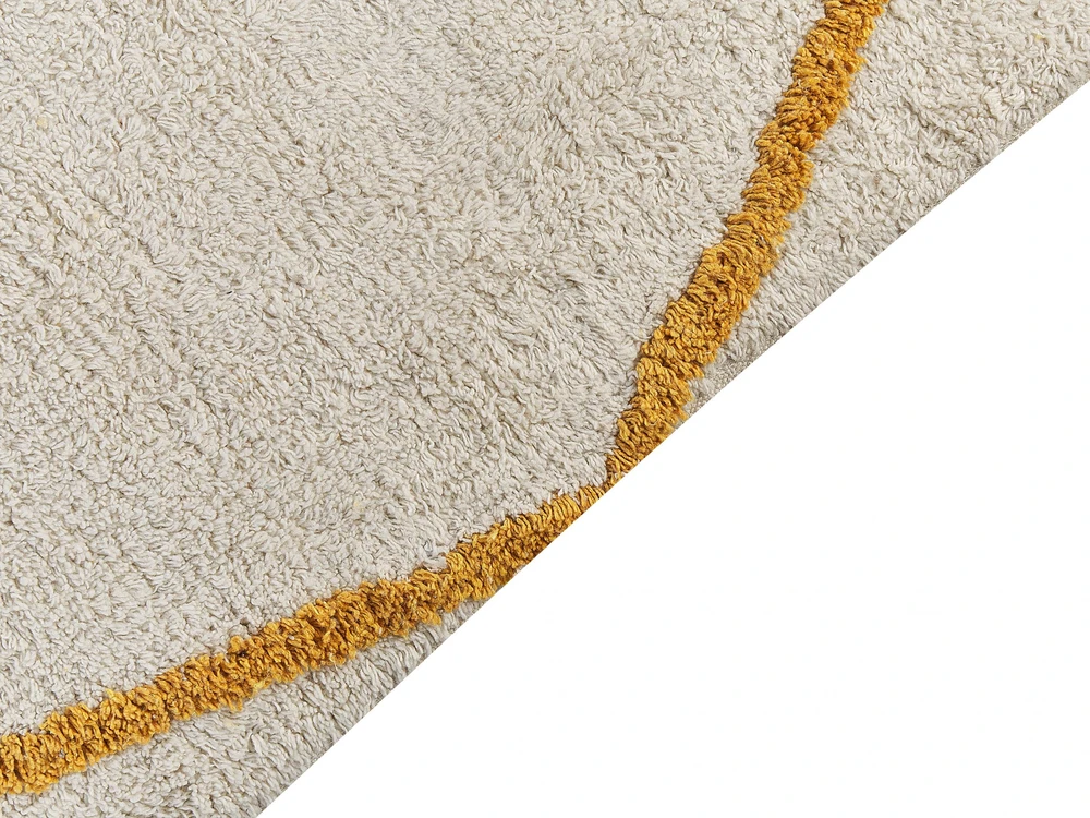 Beliani Kilim MARAND geltonas 160 x 230 cm medvilninis