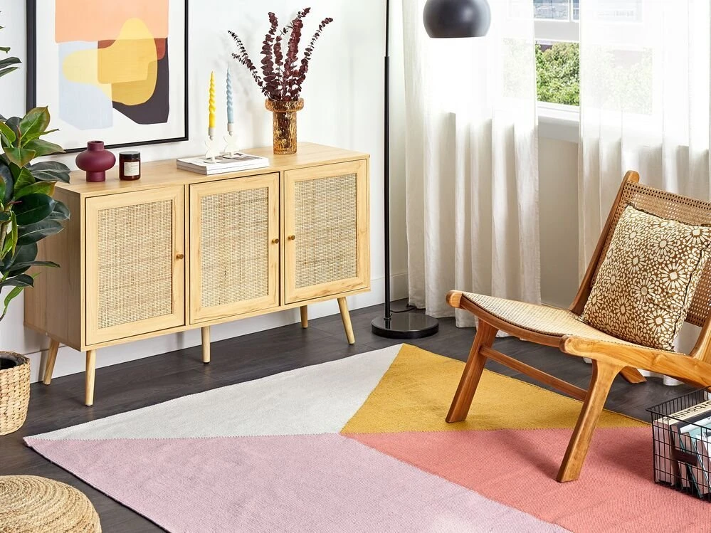 Beliani Kilim NIZIP spalvotas 160 x 230 cm medvilninis