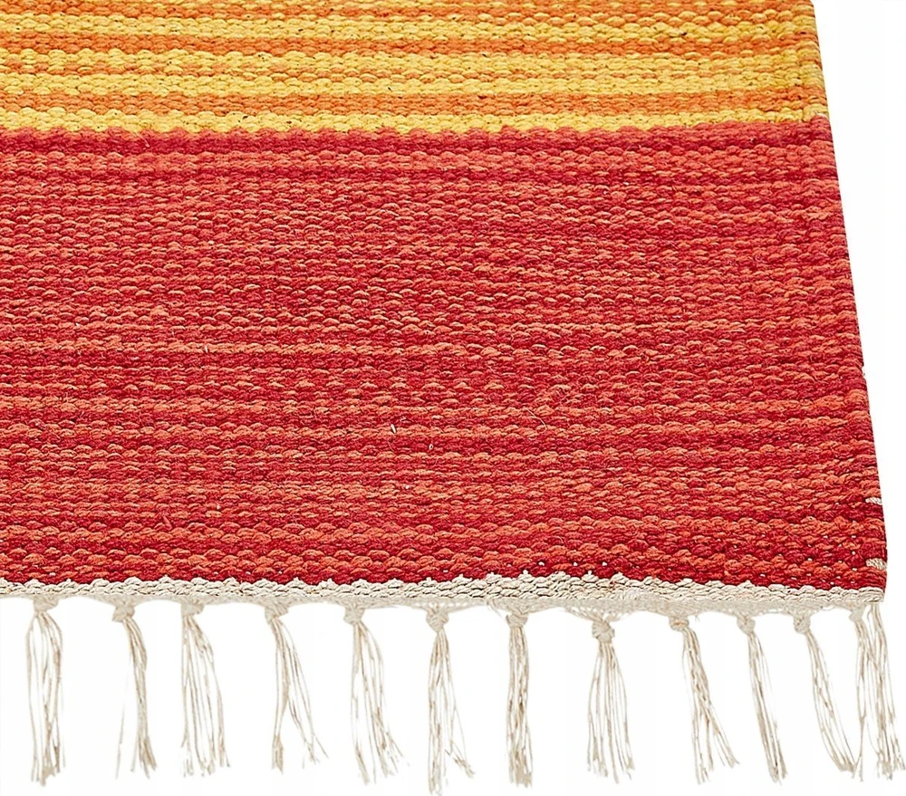 Beliani Kilimas KAMARIS spalvotas 140 x 200 cm medvilninis Kilim