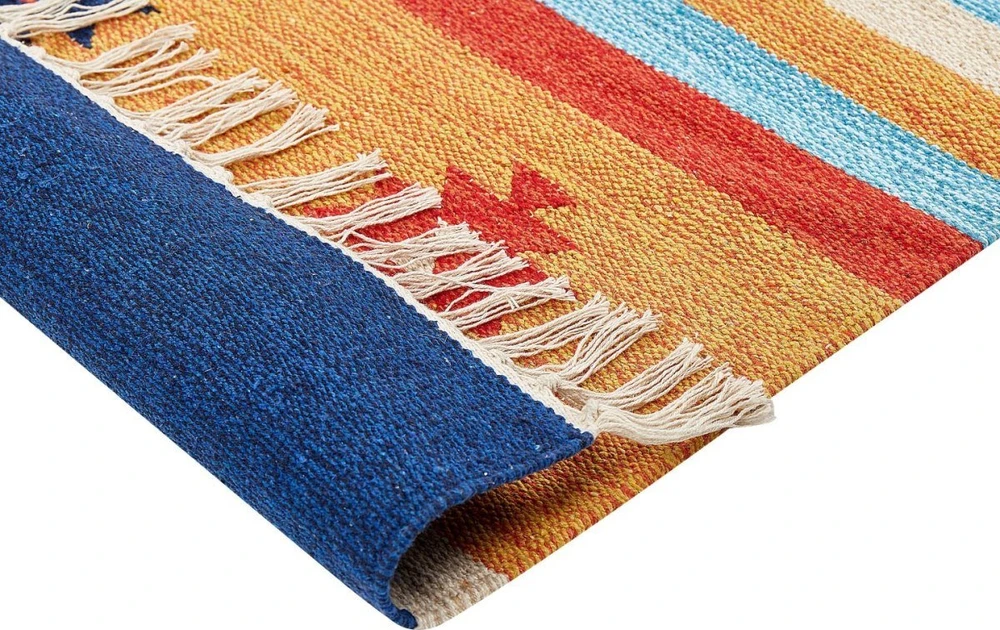 Beliani Kilimas TARONIK spalvotas 200 x 300 cm medvilninis Kilim