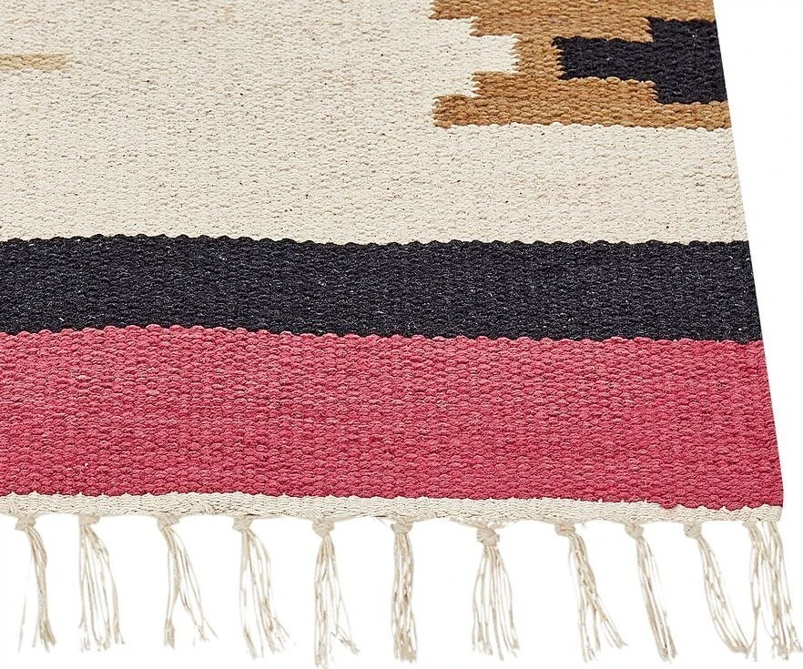 Beliani Kilimas GARNI spalvingas 200 x 300 cm medvilninis kilim