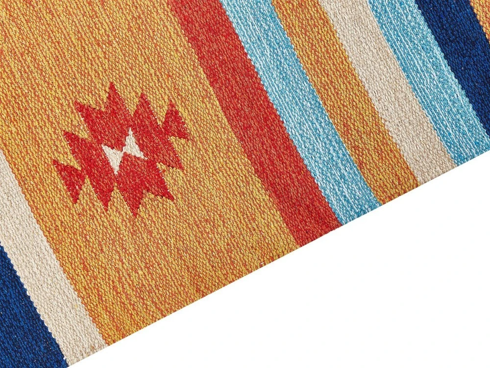 Beliani Kilimas TARONIK spalvotas 200 x 300 cm medvilninis Kilim