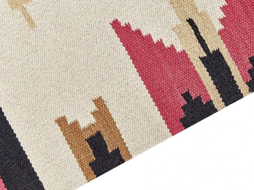 Beliani Kilimas GARNI spalvingas 200 x 300 cm medvilninis kilim