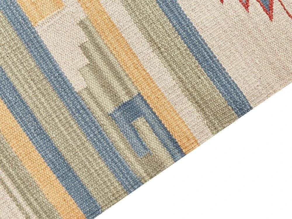 Beliani medvilninis Kilim kilimas 80 x 150 cm Daugiaspalvis APARAN