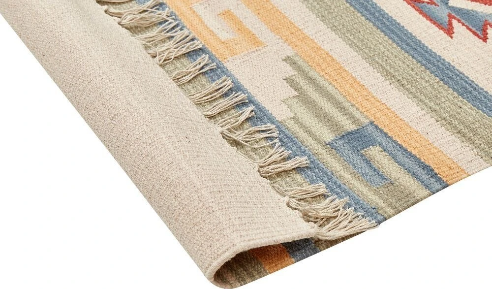 Beliani medvilninis Kilim kilimas 80 x 150 cm Daugiaspalvis APARAN