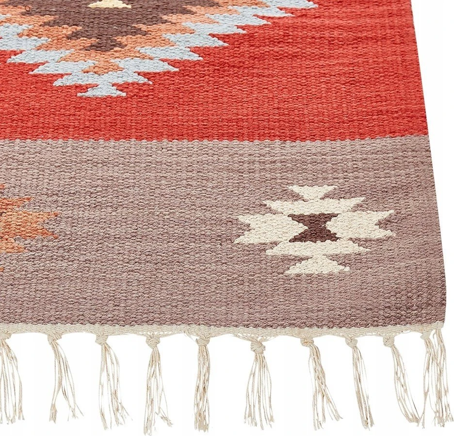 Beliani Kilimas LORUT spalvotas 80 x 300 cm medvilninis Kilim