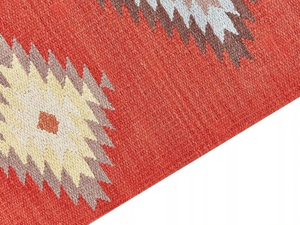 Beliani Kilimas LORUT spalvotas 80 x 300 cm medvilninis Kilim