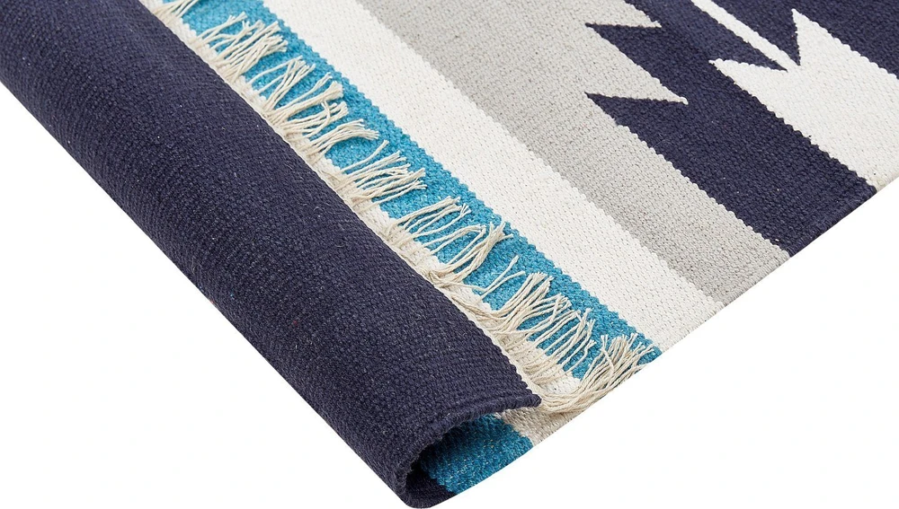 Beliani Kilimas NORATUS spalvingas 200 x 300 cm medvilninis kilim